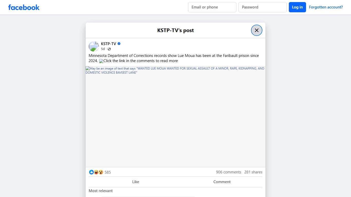 KSTP-TV - Minnesota Department of Corrections records show... Facebook